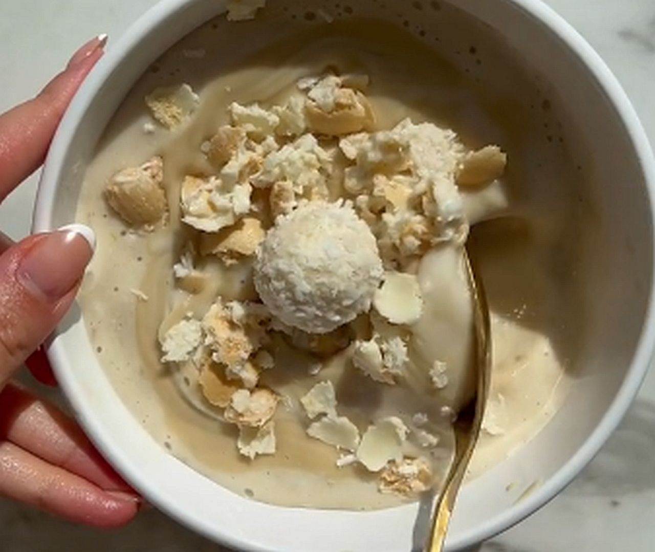 Sladoled Rafaello Recept za rafaelo sladoled | Sensa