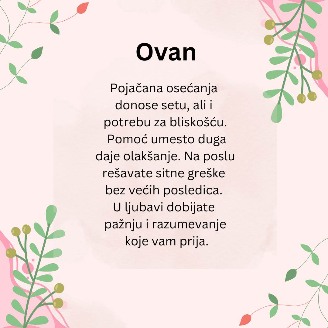 Dnevni horoskop za 20 april  2026 