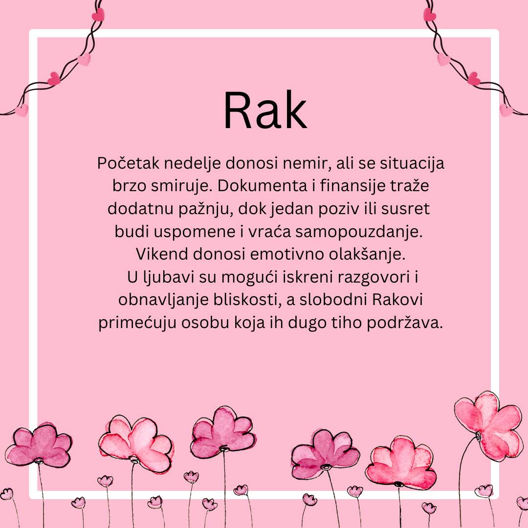 Nedeljni horoskop od 8 do 14 juna 2026