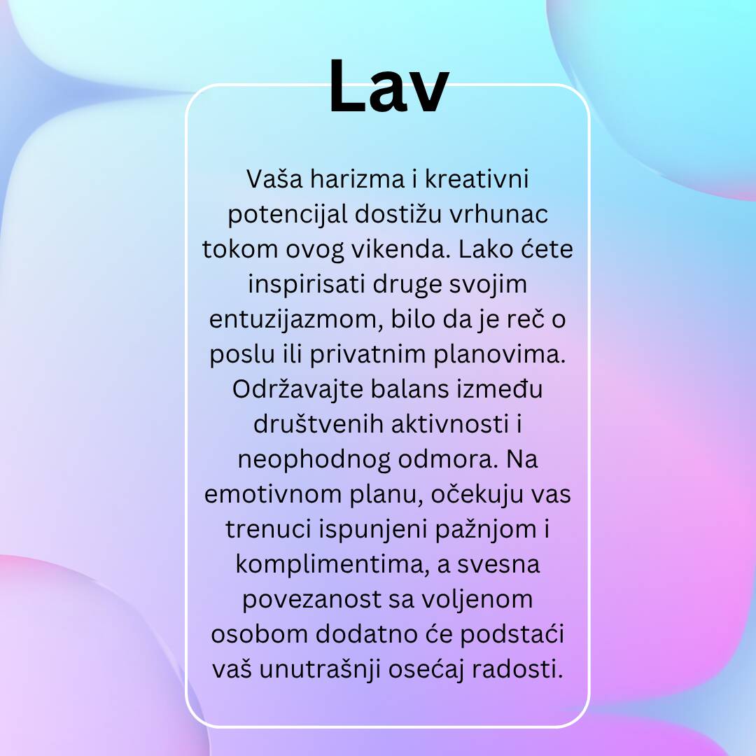 Vikend horoskop od 12 do 14 juna 2026