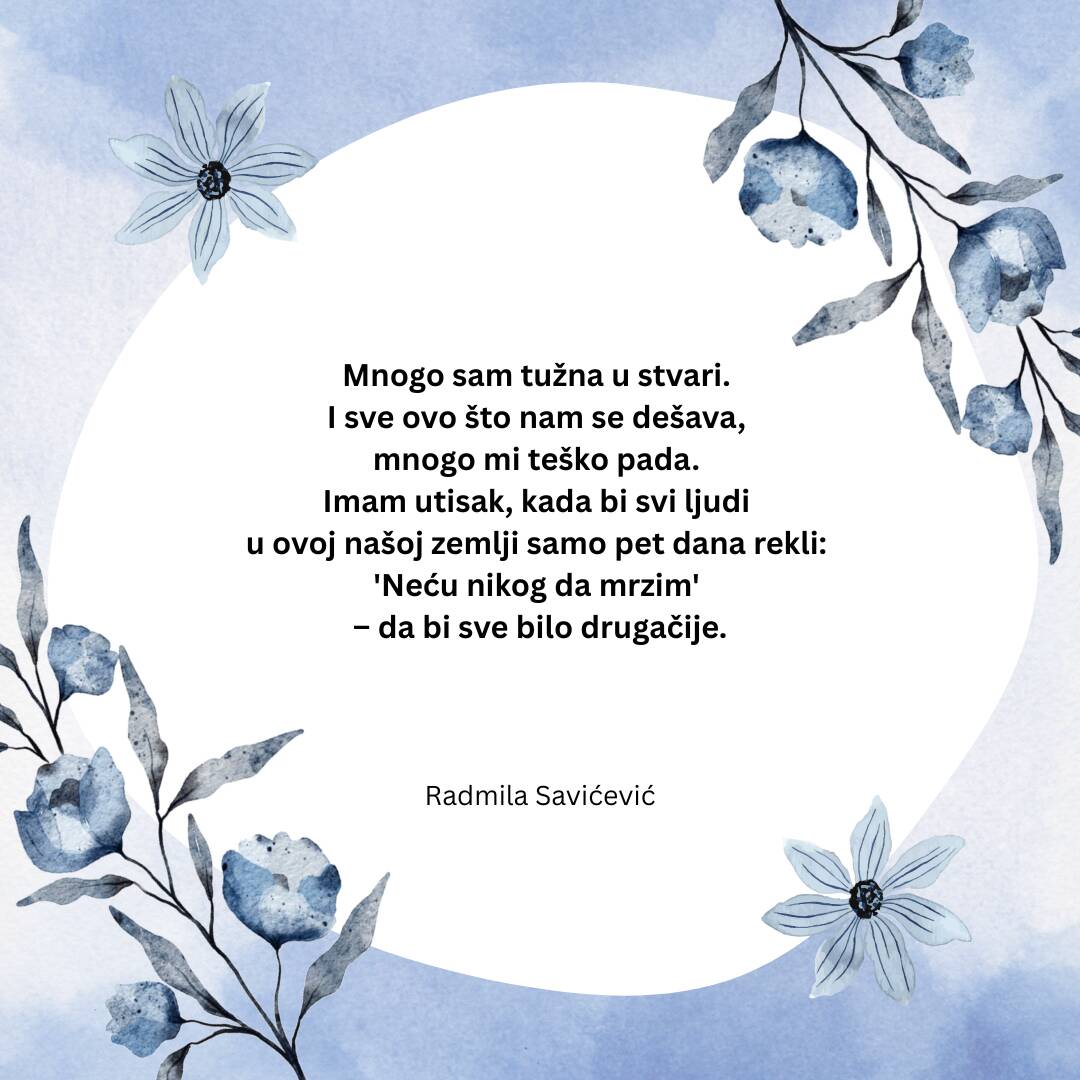 Citat dana Radmila Savićević