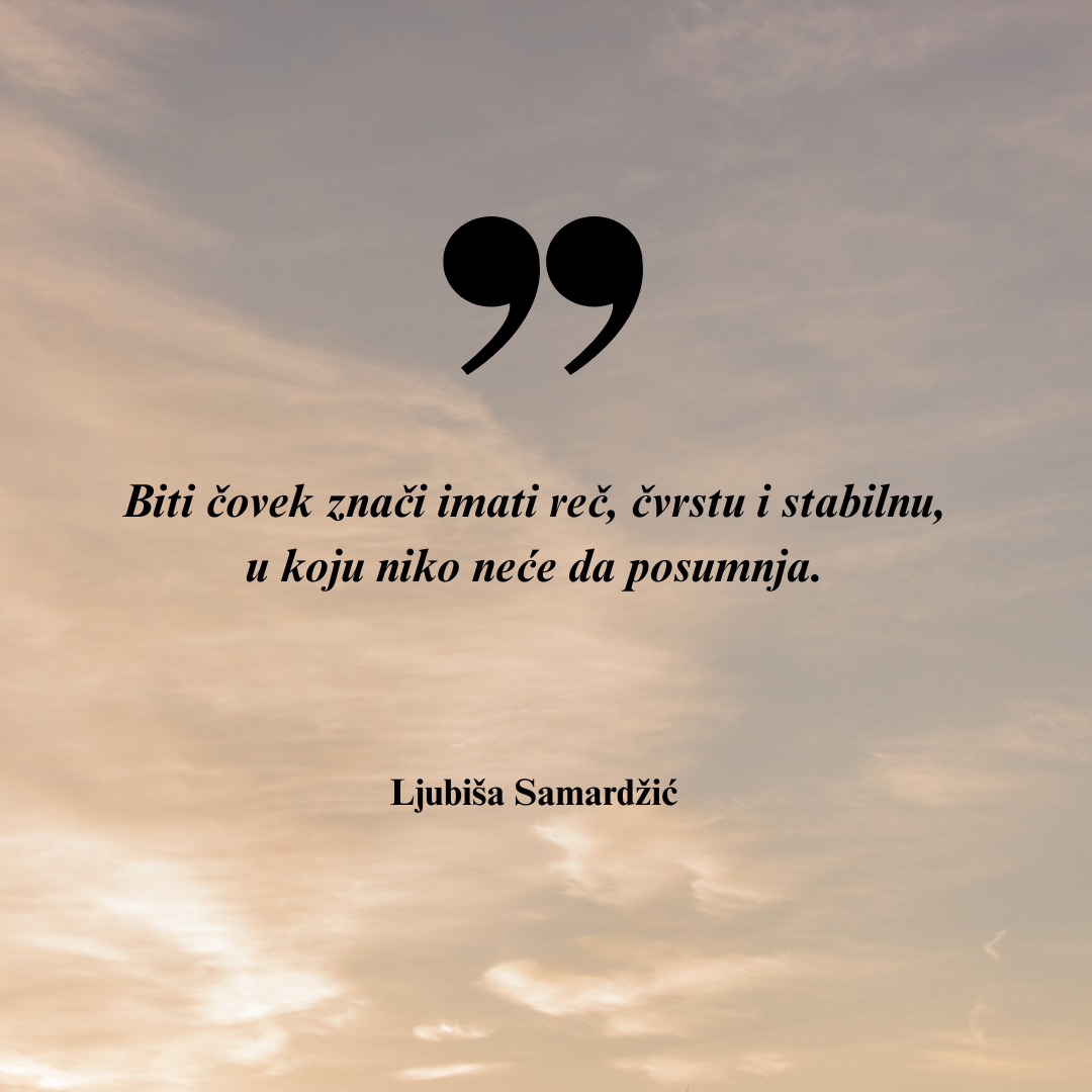 Citat dana Ljubiša Samardžić