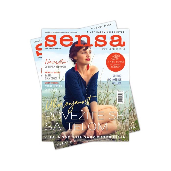 MAJSKI BROJ MAGAZINA SENSA JE U PRODAJI: Na poklon dodatak Nega iz prirode