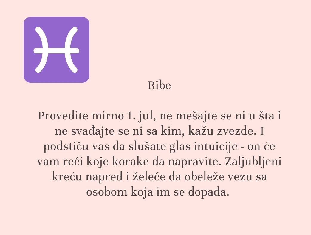 dnevni horoskop 1 jul 2021