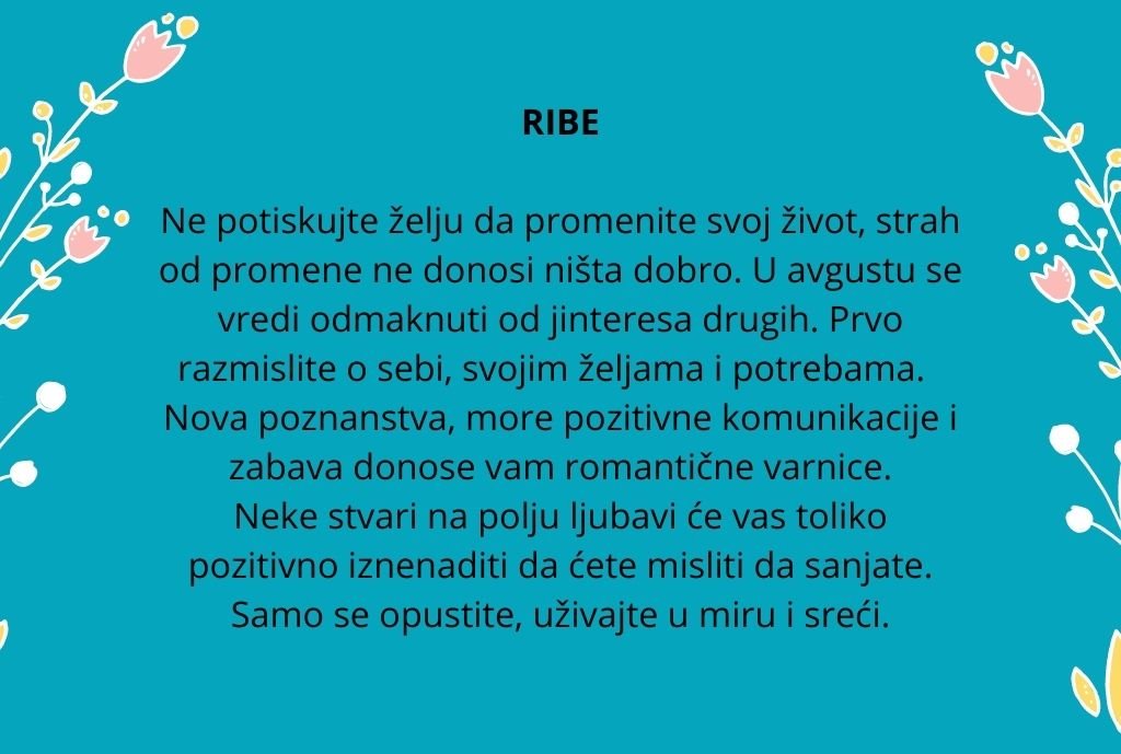 mesecni horoskop avgust 2021 godine
