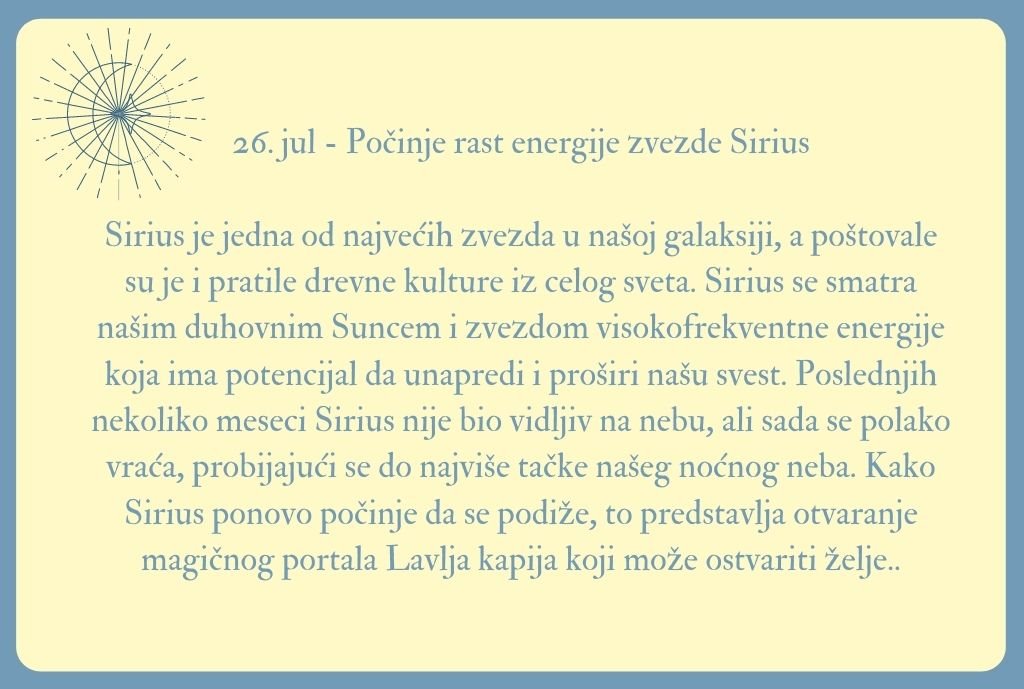  horoskop vladavina lava od 22 jula