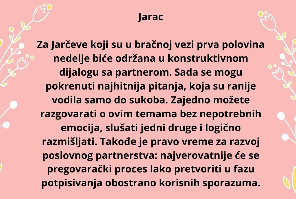 Nedeljni horoskop od 19 do 25 jula 2021 godine