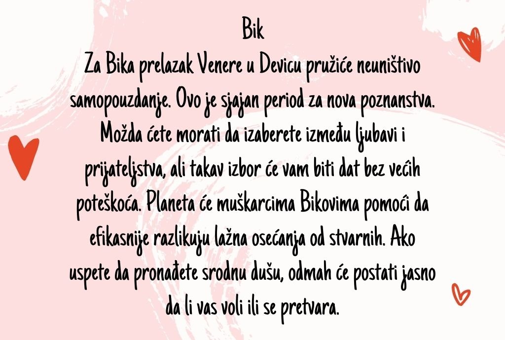5 znakova očekuje ljubav dok je Venera u Devici