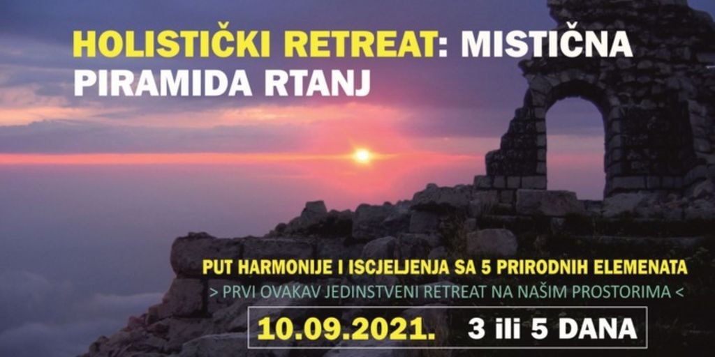 Holistički RETREAT mistična piramida RTANJ