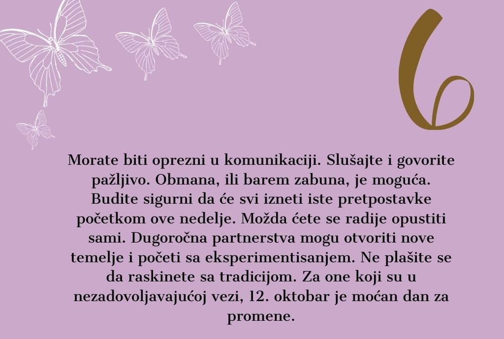 nedeljna numerologija od 11  do 18 oktobra (5)