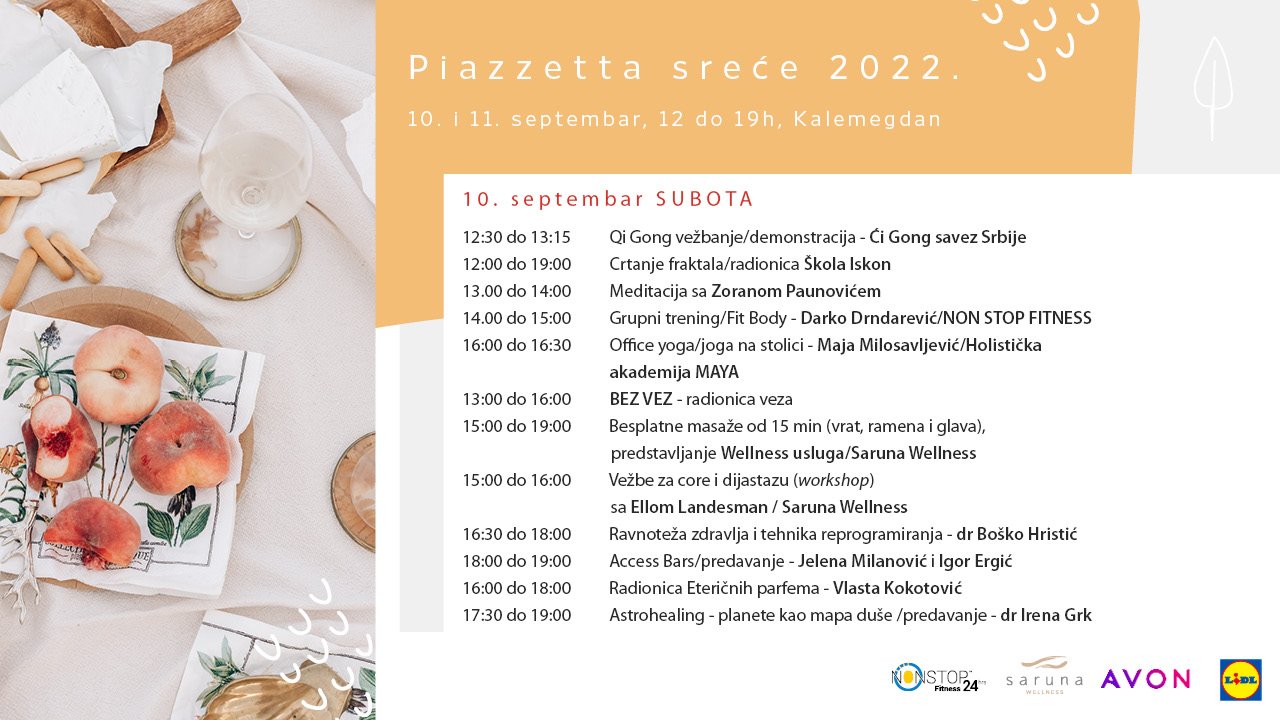 Sensa piazzetta sreća aktivacije i radionice