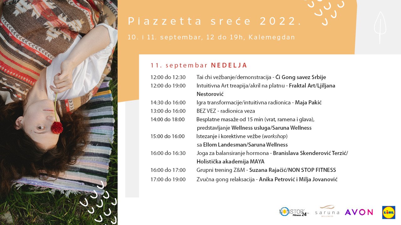 Sensa piazzetta sreća aktivacije i radionice