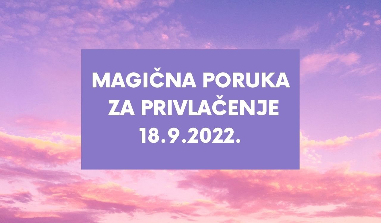 Poruka manifestacije za nedelju 18 septembar 2022 godine