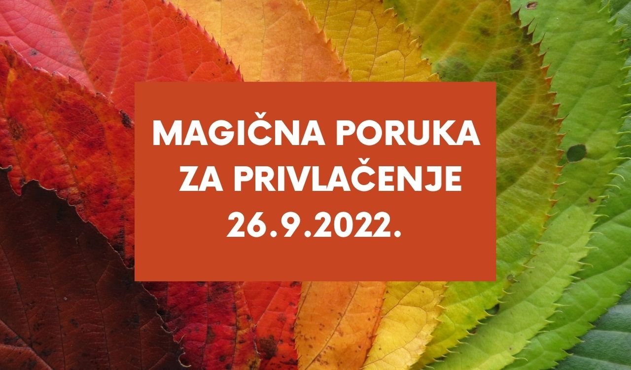 Poruka manifestacije za ponedeljak 26 septembar 2022 godine
