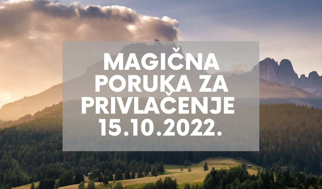 Poruka manifestacije za subotu 15 oktobar 2022 godine