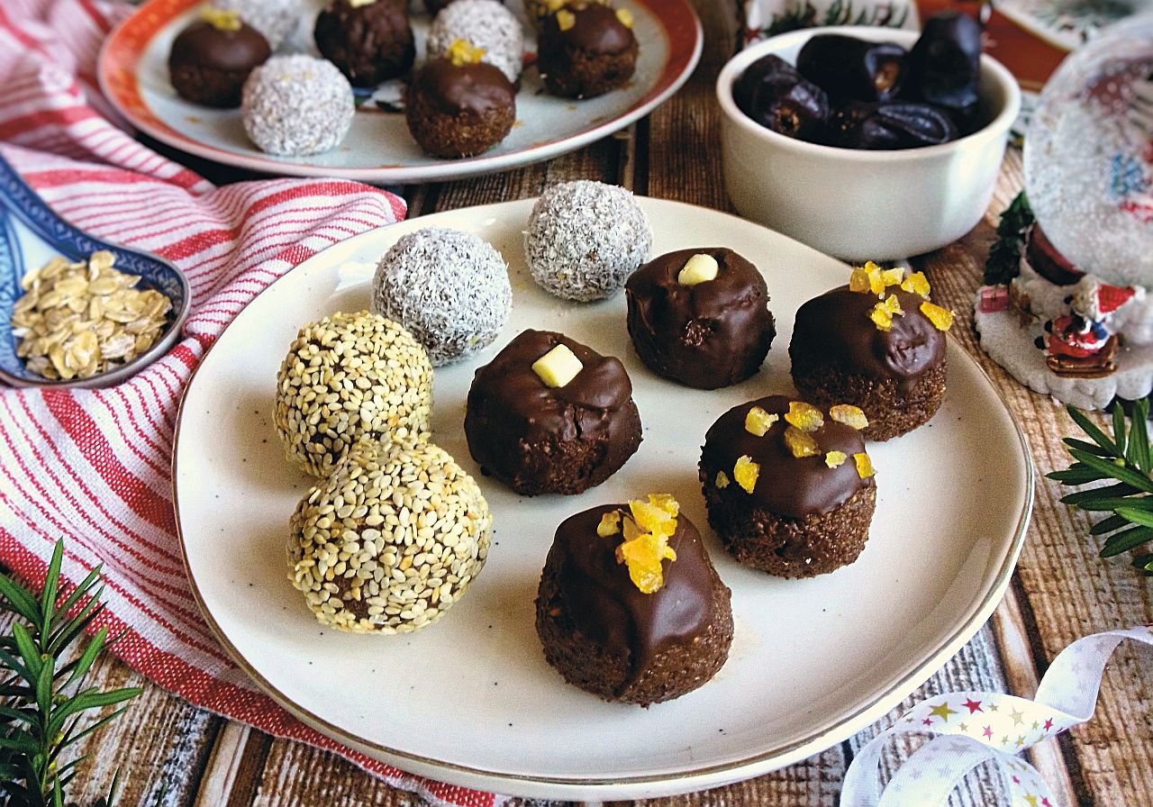 Recept za zdrave čoko kuglice bez šećera.