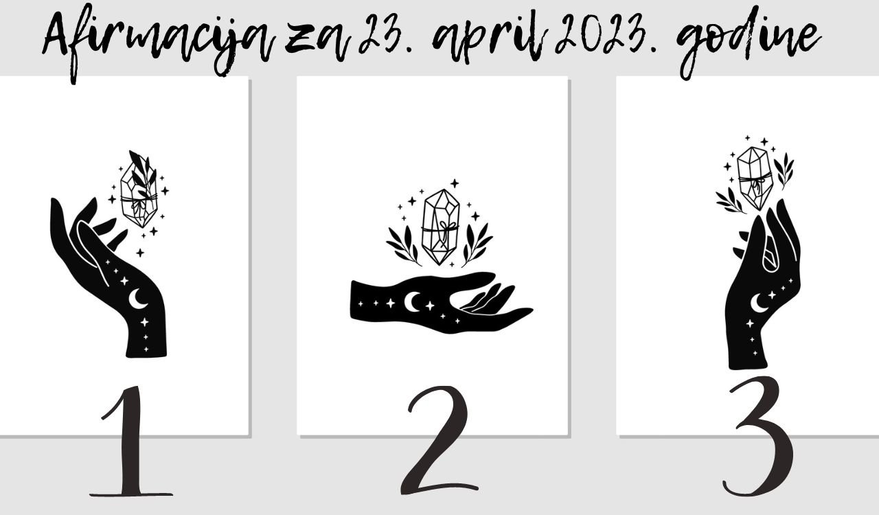 Afirmacija za 23 april 2023. godine.