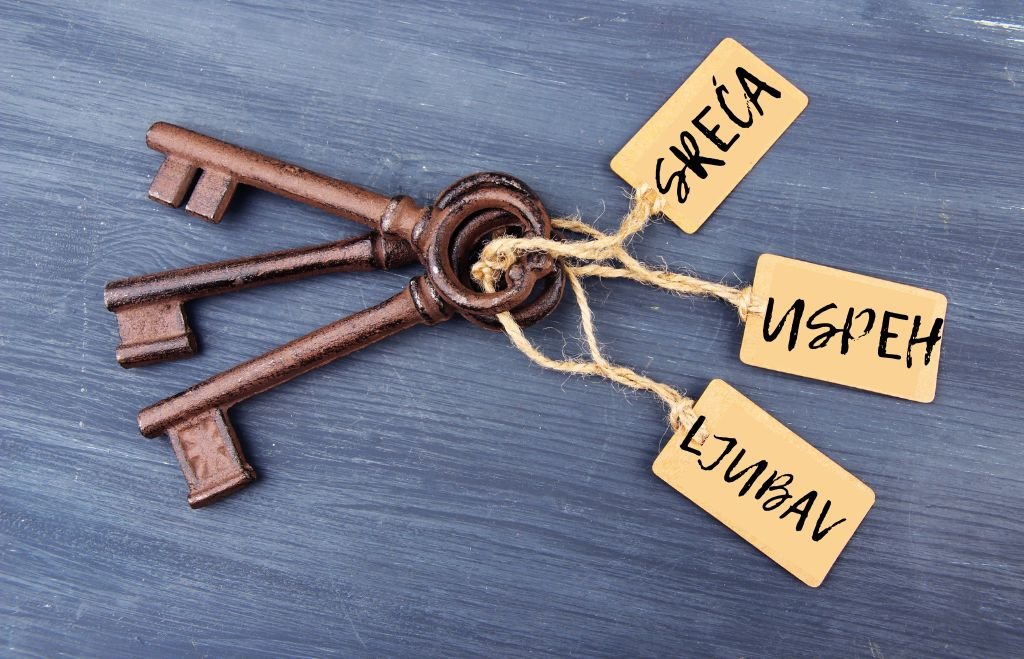 ključ za poruku i afirmaciju.