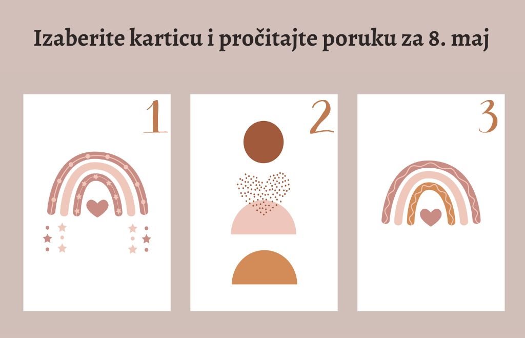 Izaberite karticu i pročitajte poruku za 8 maj.