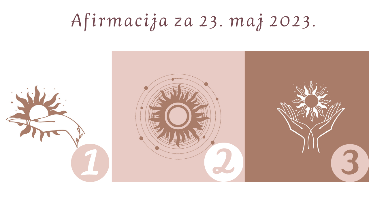 Afirmacija i poruka za 23. maj 2023. godine.