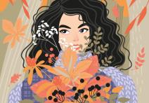 Devojka sa cvećem za dnevni horoskop