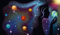 Svemir, devojka i planete za horoskop