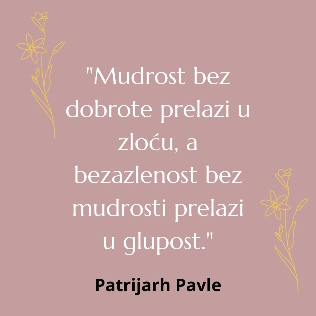 patrijarh pavle citati i poruke