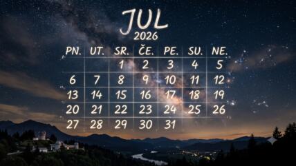 Kalendar sreće za jul 2026 godine
