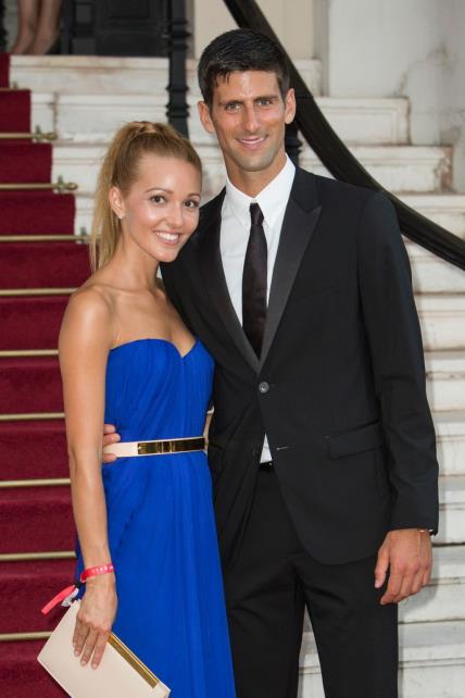 Novak Djokovic and Jelena Ristic arrive at 'Love Ball' hosted by Natalia Vodianova in support of The Naked Heart Foundation at Opera Garnier. Monaco on July 27, 2013,Image: 167354717, License: Rights-managed, Restrictions: , Model Release: no, Credit line: Piovanotto Marco / Abaca Press / Profimedia