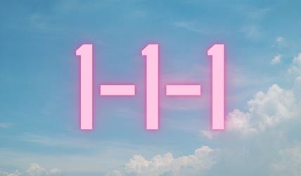 Numerologija niz brojeva 1-1-1.