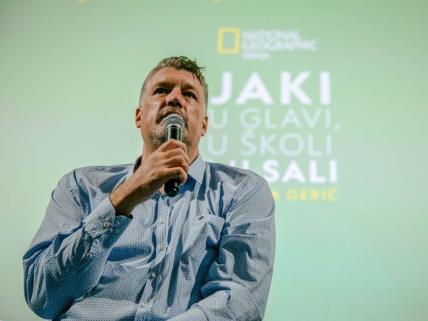 Održana tribina magazina National Geographic i Andrije Gerića Jaki u glavi u školi i u sali.