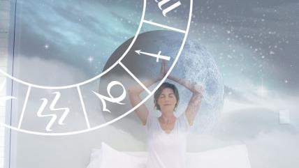 Zodijakčki krug, Mesec i žena koja meditira