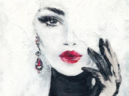 Ilustracija devojke za dnevni horoskop