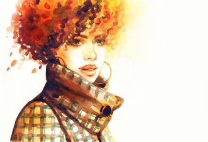 Ilustracija devojek za dnevni horoskop