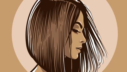 Ilustracija devojke za dnevni horoskop