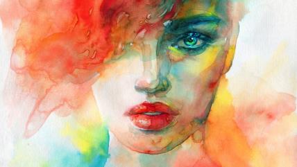 Ilustracija devojke za dnevni horoskop