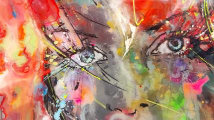 Ilustracija devojke za dnevni horoskop