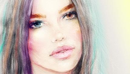 Ilustracija devojke za dnevni horoskop