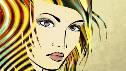 Ilustracija devojke za dnevni horoskop