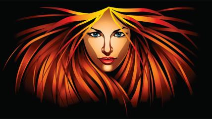 Ilustracija devojke za dnevni horoskop