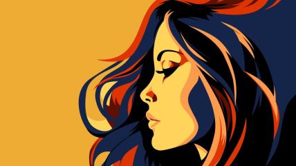 Ilustracija devojke za dnevni horoskop