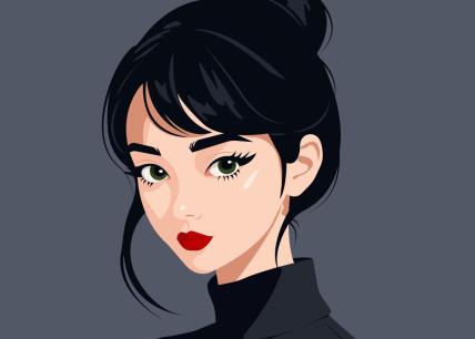 Ilustracija devojke za dnevni horoskop