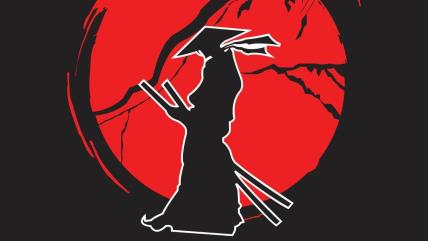 Samuraj i japanski crveni krug