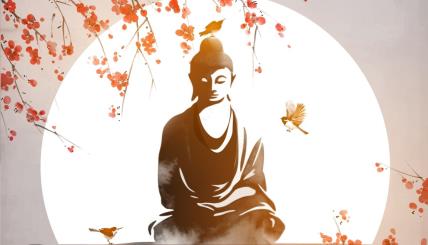 Ilustracija japnaskog monaha