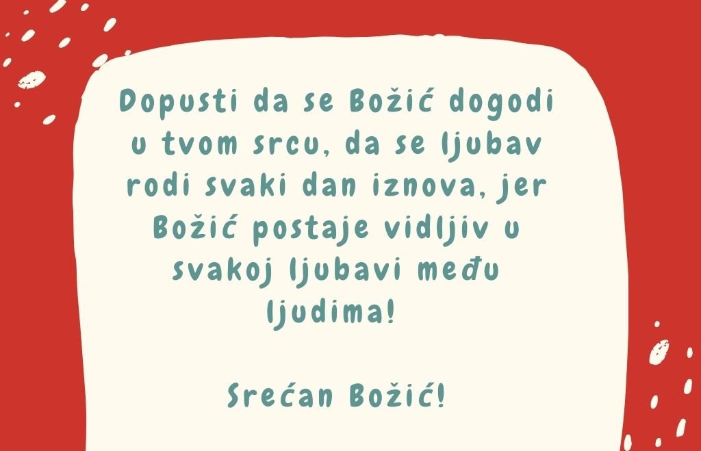 Najlepše čestitke za Božić