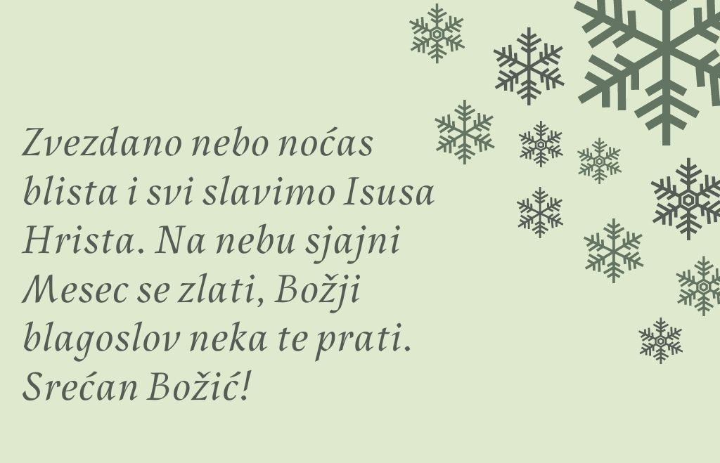 Najlepše čestitke za Božić