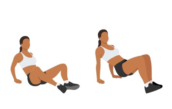 Žena vežba triceps