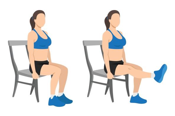 Vežba za kolena na stolici