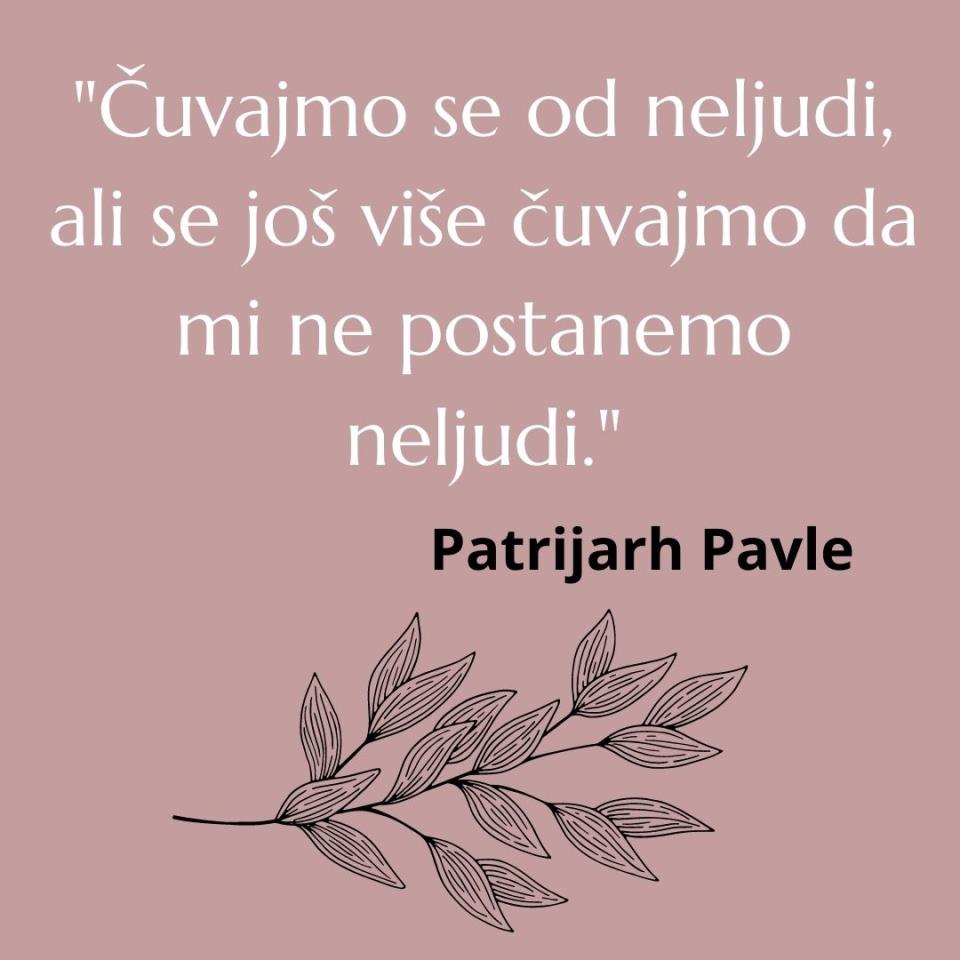 patrijarh pavle citati i poruke