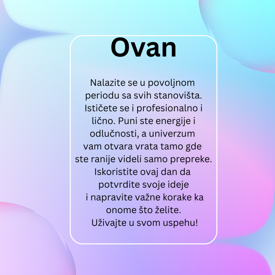 Dnevni horoskop za 25 avgust 2025